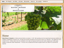 Tablet Screenshot of matoswinery.com